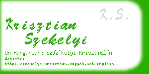 krisztian szekelyi business card